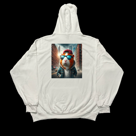 Hamster White Hoodie